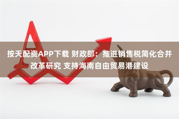 按天配资APP下载 财政部：推进销售税简化合并改革研究 支持海南自由贸易港建设
